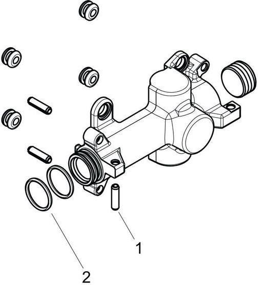 Produktbild Axor Grundkörper/Wasserführung STARCK für Ablage Unterputz 12x12