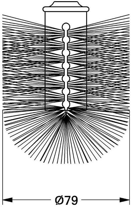 Actual product image Grohe Replacement brush head TARON f toilet brush set Taron