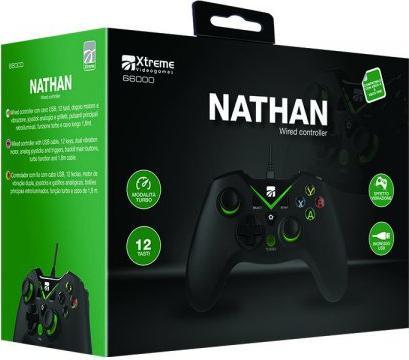 Actual product image Xtreme Nathan Black USB Analog/Digital Gamepad PC, Xbox One, Xbox Series X (Xbox Series X, Xbox One S, PC)