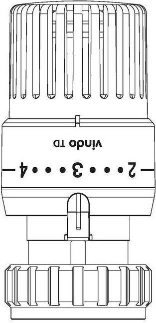 Produktbild Oventrop OV Thermostat vindo TD 7-28 GrC Flüssig-Fühler mit Nullstellung