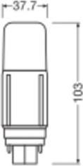 Immagine prodotto Ledvance Lampada compatta a LED (G24d, 5.50 W, 700 lm, 1 x, E)