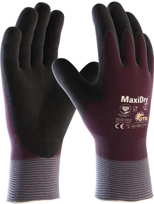 ATG Cold protection glove MaxiDry® Zero™ 56-451 size 9 purple/black EN 388, EN 511 PPE category II (9)