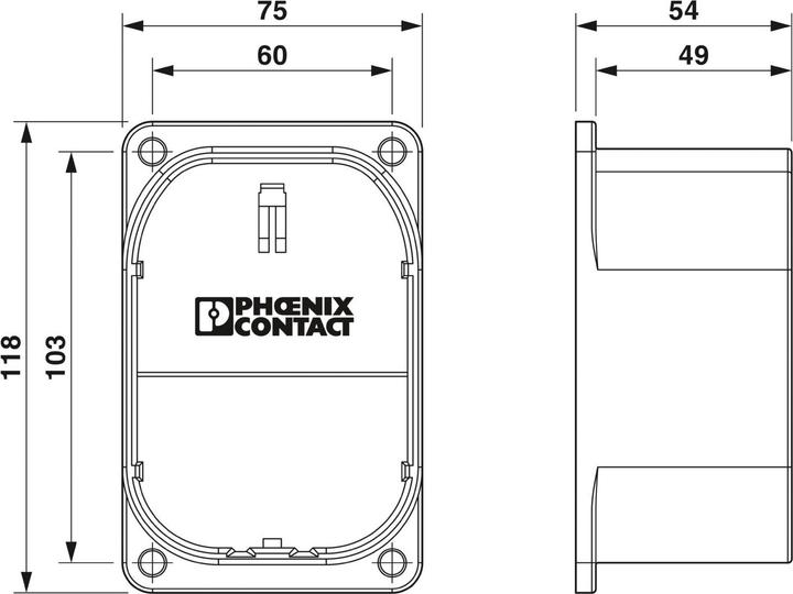 Image du produit Phoenix Contact Cadre de montage eMobility