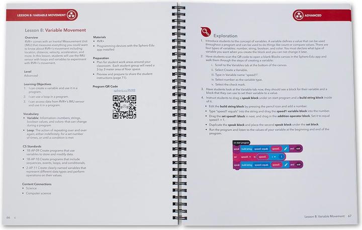 Actual product image Sphero RVR+ Educator Guide