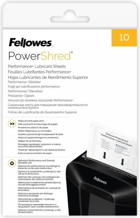 Immagine prodotto Fellowes Fogli d'olio per trituratori Powershred Performance