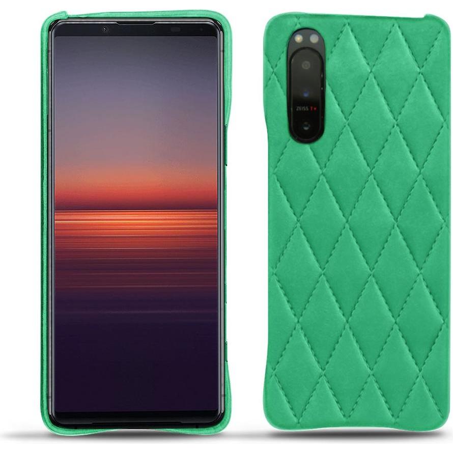 Noreve Lederschutzhülle (Sony Xperia 5 II), Smartphone Hülle, Grün