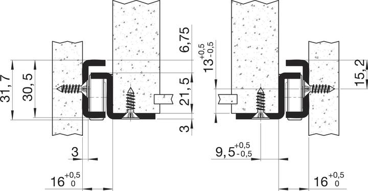 Produktbild Fulterer FR 206 Rollschubführung - Teilauszug, Länge 700 mm, KB verzinkt