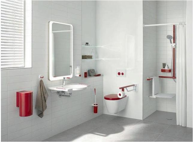 Produktbild Hewi Vorhangstange SERIE 801 1000mm, d= 33mm aquablau