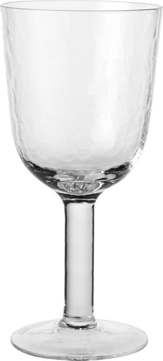 Broste Copenhagen Hammered Rotweingläser klar 0,4l 4er Set (40 cl, 1 Glass, Red wine glasses)