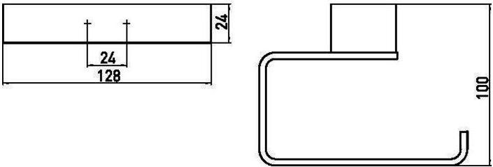 Image du produit Emco Porte-papier LOFT sans couvercle noir