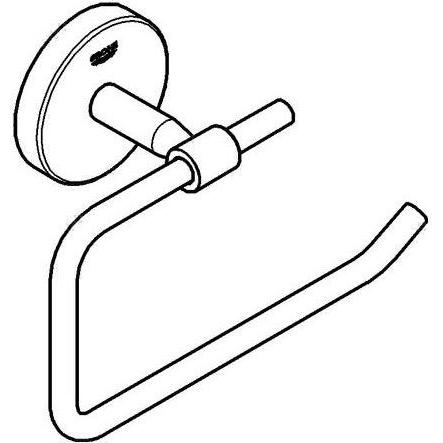 Thumbnail - Grohe, Toilettenpapierhalter, WC-Papierhalter BAU COSMOPOLITAN ohne Deckel chrom