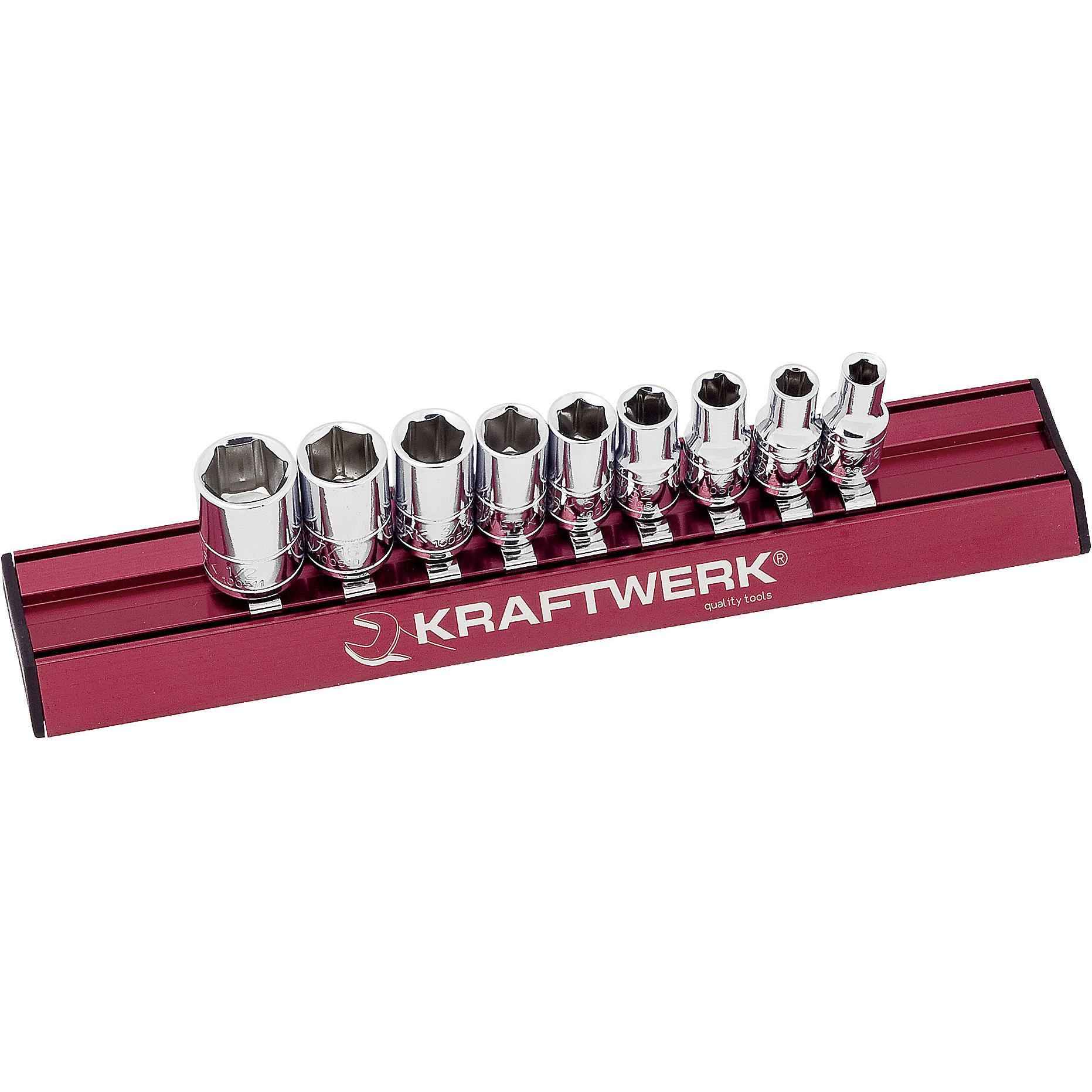 Kraftwerk, Steckschlüssel + Stecknuss, Zoll-Stecknusssatz Magalu