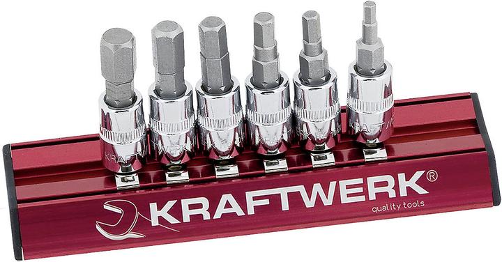 Actual product image Kraftwerk Hexagon bit socket spanner set (3 mm, 4 mm, 5 mm, 6 mm, 7 mm, 8 mm)