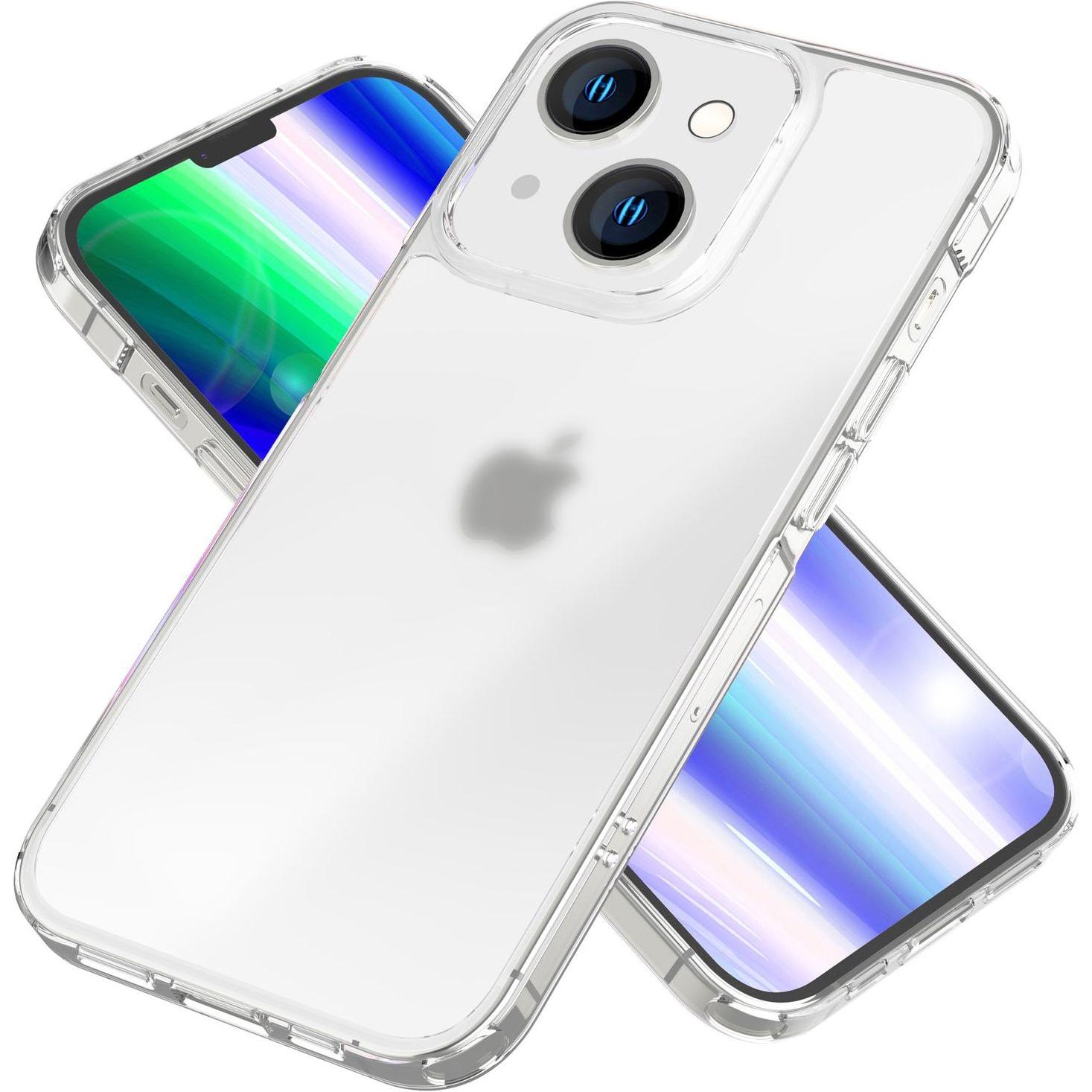 Nalia Matte Klare Harte Hülle (Apple iPhone 14), Smartphone Hülle, Transparent