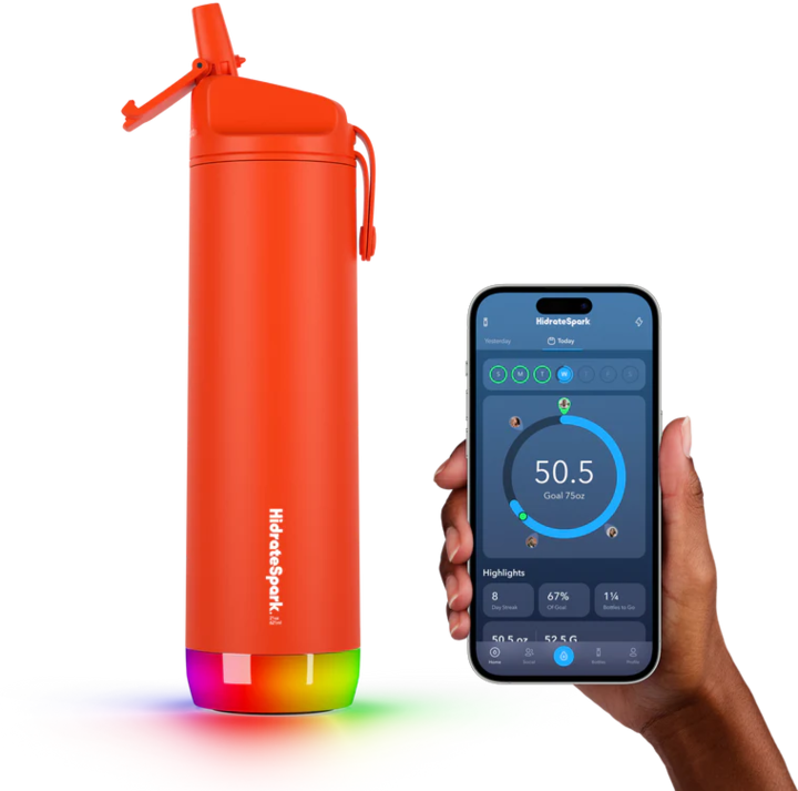 Actual product image HidrateSpark Hidrate Spark Steel 21 oz. Straw Lava Bottle - LIMITED EDITION (0.62 l)