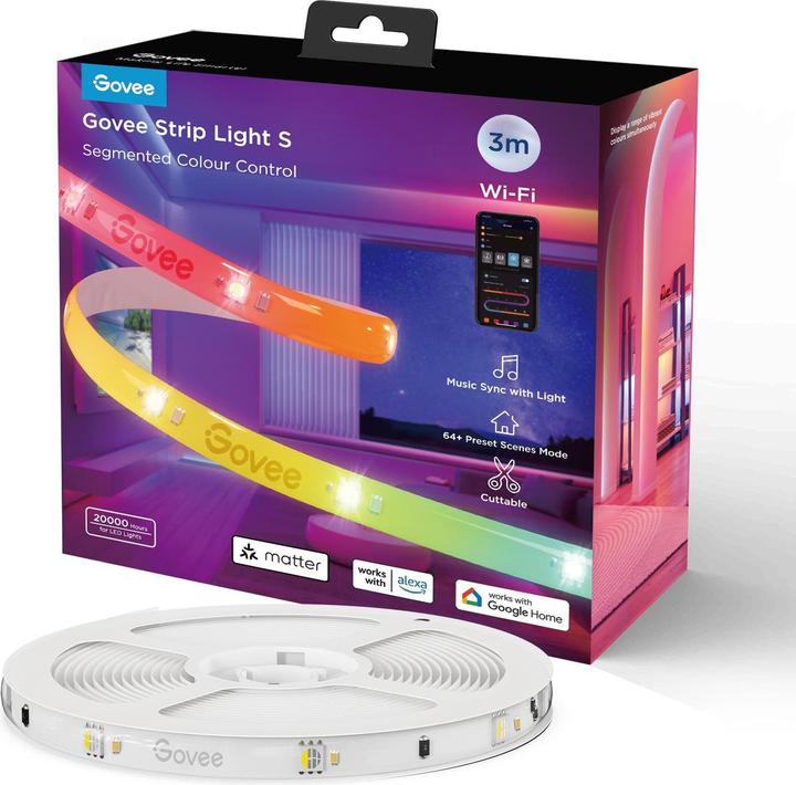 Govee LED Strip Lights (RGBIC, 300 cm, Interno)