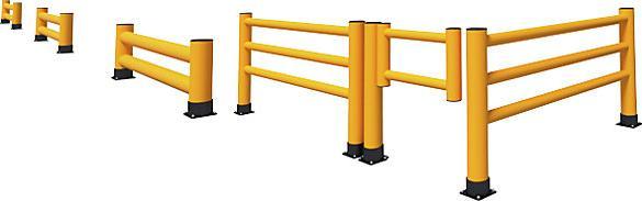 Actual product image Ampere Swing Gate, HxW 1.1 x 1 m, traffic yellow.