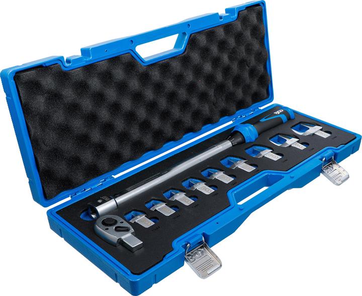 Actual product image BGS Torque spanner set | for insertion tools 14 x 18 mm | 40 - 210 Nm | 11 pcs. (1/2", 40 Nm, 210 Nm)