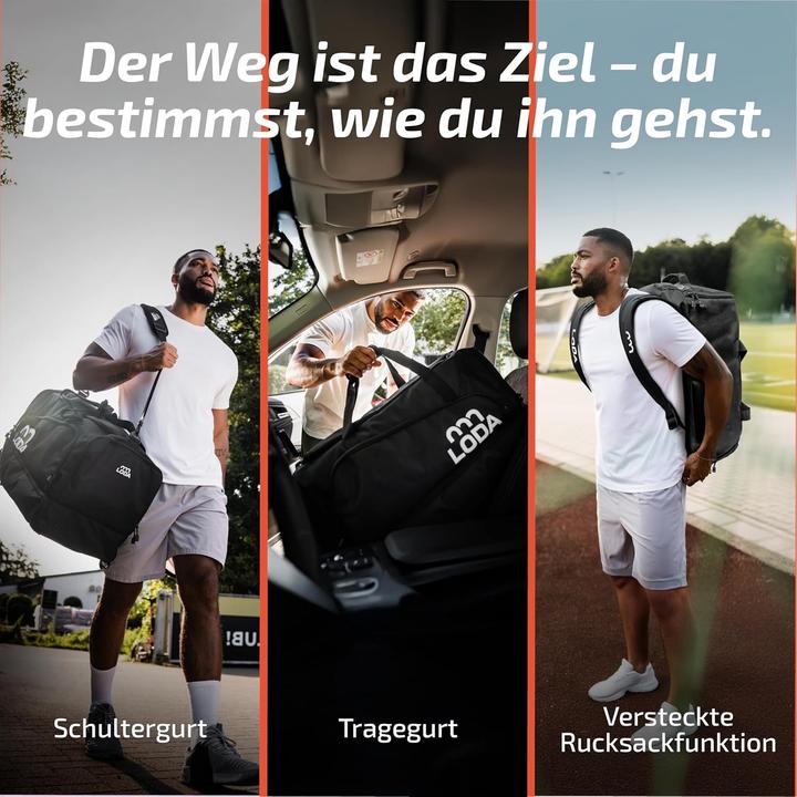 Actual product image Loda Sporttasche mit Rucksackfunktion, 68L (68 l)