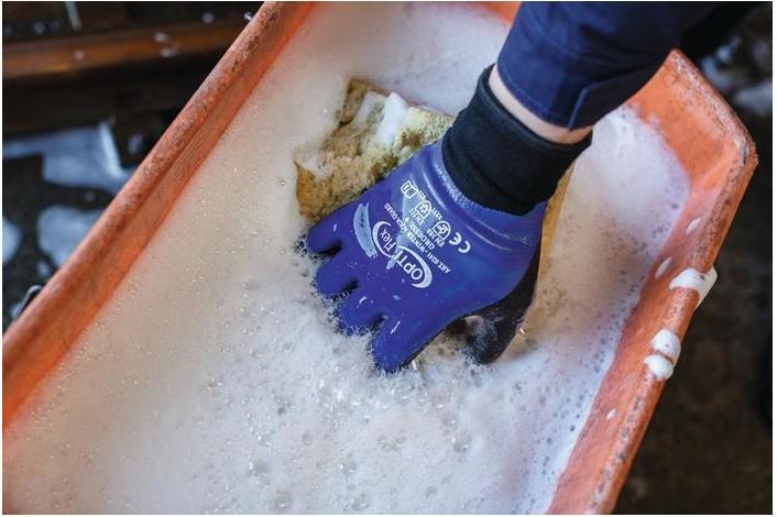 Produktbild Opti Flex Handschuhe Winter Aqua Guard Grösse 11 schwarz/blau EN 388, EN 511 PSA-Kategorie II (11)