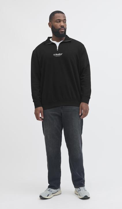Actual product image Jack & Jones Jjesoho Sweat Quarter Zip Hn Noos Pls (8XL)