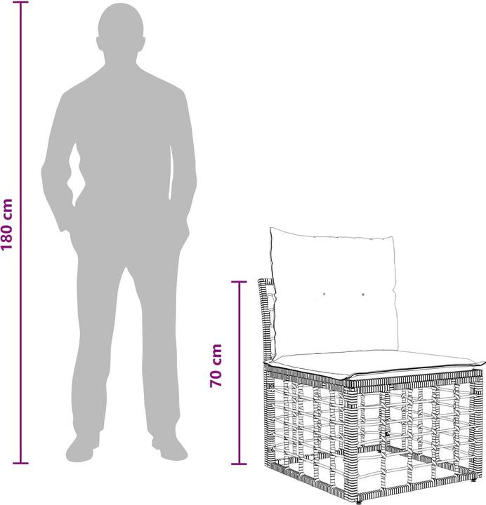 Produktbild vidaXL Outdoor-Sofa