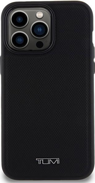 Actual product image Tumi TUHMP15XRBAK iPhone 15 Pro Max 6.7" czarny/black hardcase Leather Balistic Pattern MagSafe (Apple iPhone 15 Pro Max)