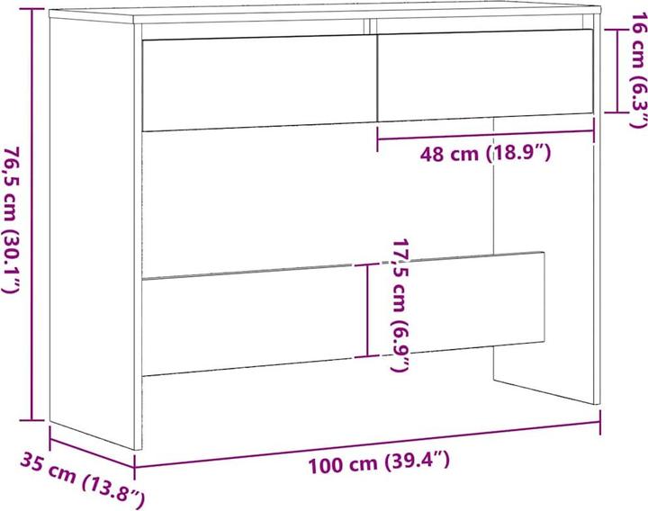 Image du produit vidaXL Table console