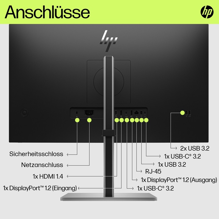 Actual product image HP E27u G5 (2560 x 1440 pixels, 27")