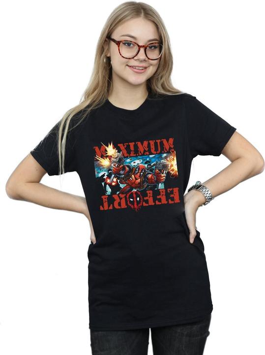 Immagine prodotto Deadpool Maximum Effort Maglietta Ampia Donna (XL)