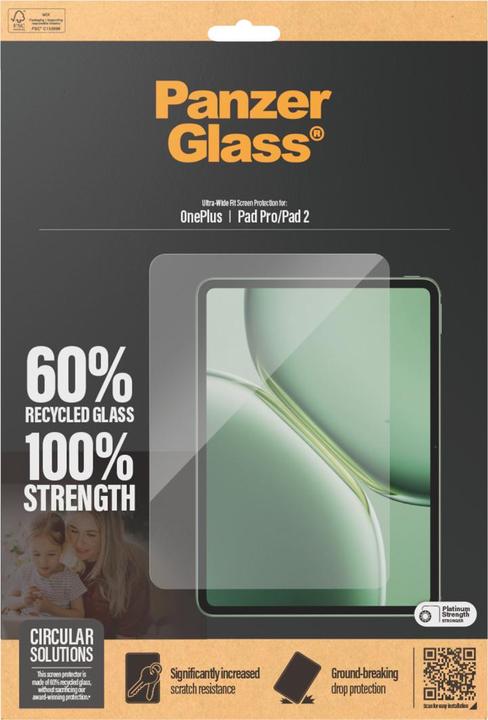 Produktbild PanzerGlass Ultra-Wide Fit (1 Stk., OnePlus Pad, OnePlus Pad 2)
