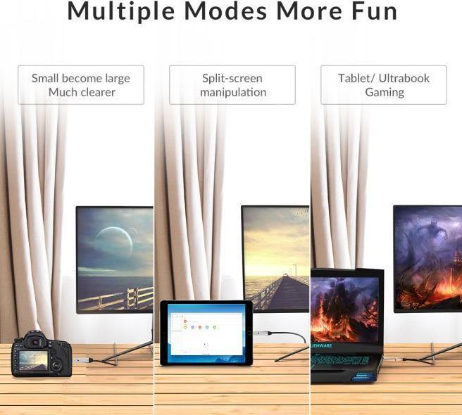 Produktbild Orico GHD802 Micro HDMI auf HDMI / HDMI auf HDMI 2-in-1 Glasfaser Kabel (15 m)