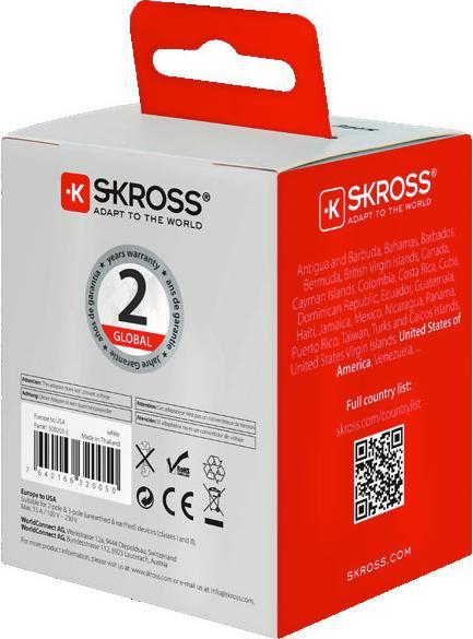 Actual product image Skross Europe to USA