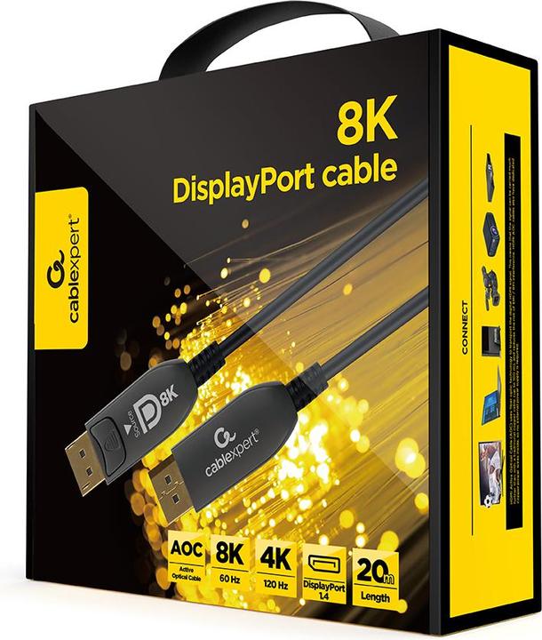 Actual product image Cablexpert CABLE DISPLAY PORT AOC/PREM CC-DP8K-AOC-20M (20 m)