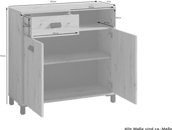 Image du produit ByLiving Wellness (80.50 x 31 x 77.50 cm)