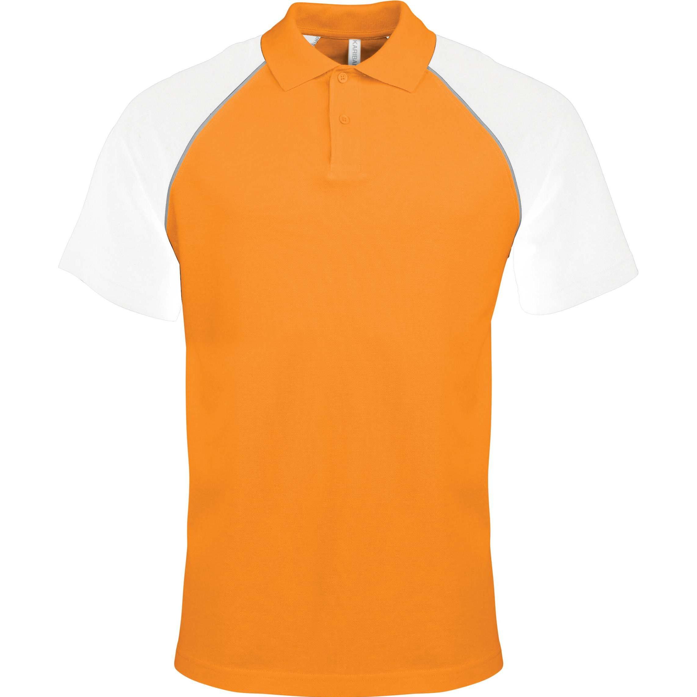 Kariban, Herren, Shirt, Baseball, Orange, (S)