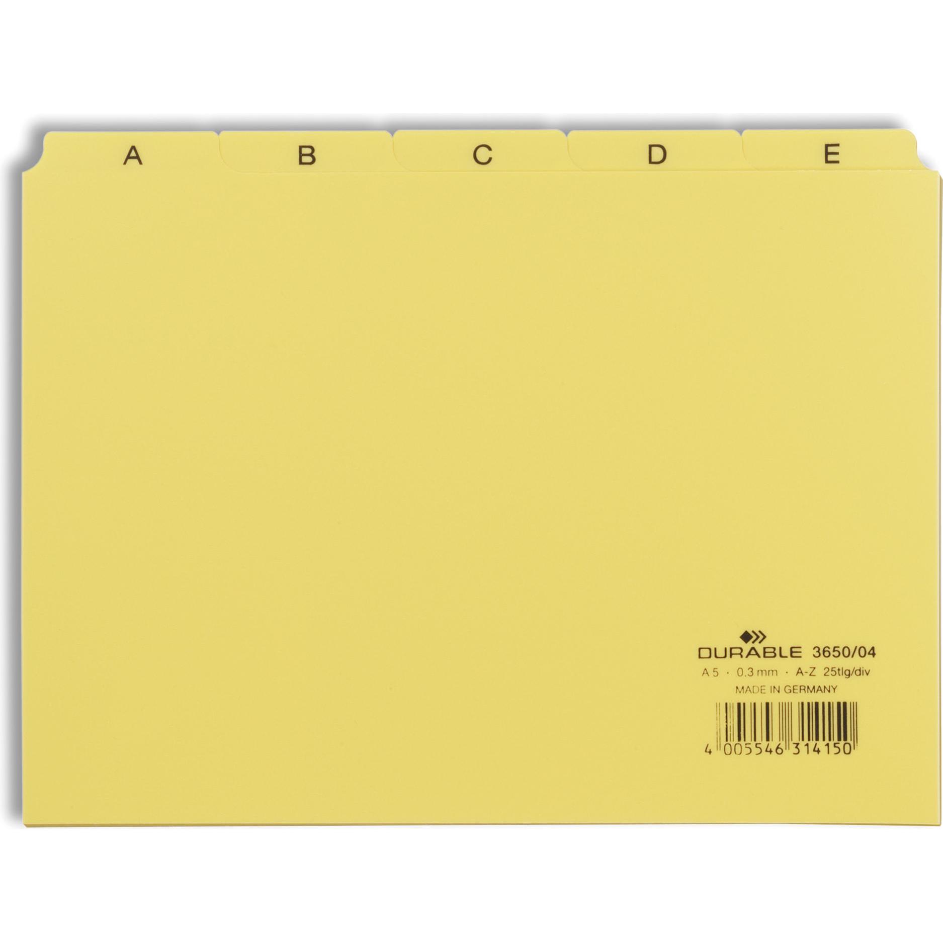 Durable, Kartenaufbewahrung, Leitregister A5 (A5)