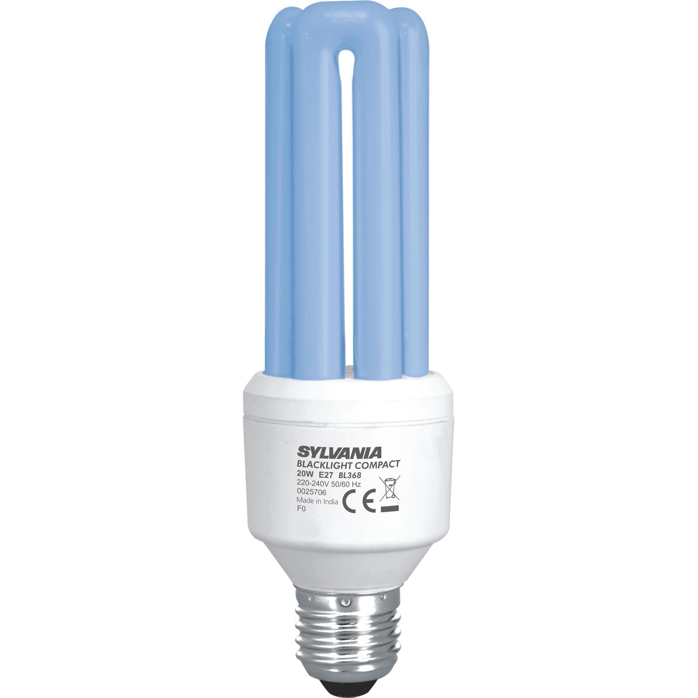 Sylvanian Families, Tierfalle, Compact Sylvania fluorescent tube Compact fluorescent lamp E27 20W MiniLynx Blacklight BL...