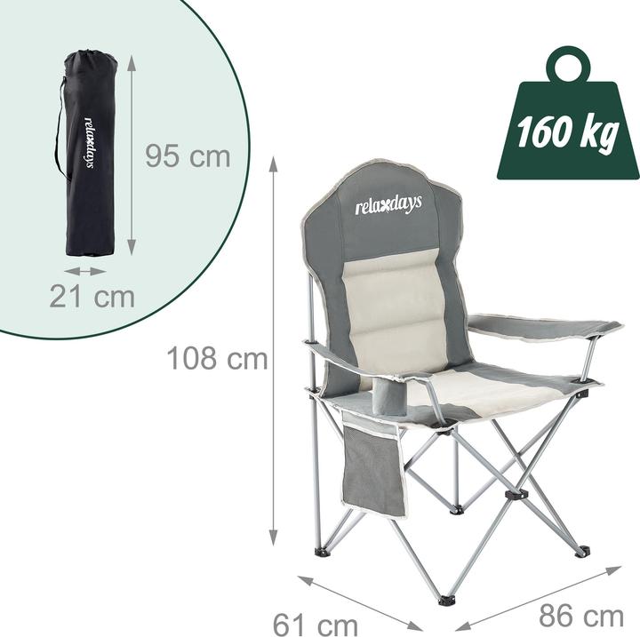 Produktbild Relaxdays Campingstuhl