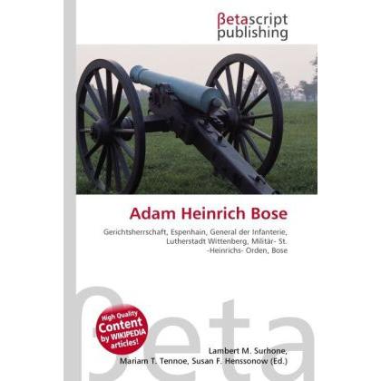 Adam Heinrich Bose, Sachbücher