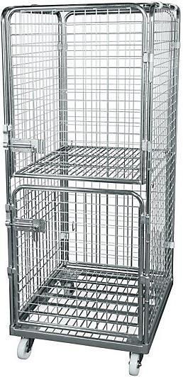 Actual product image kaiserkraft Anti-theft container with steel rolling plate (500 kg)