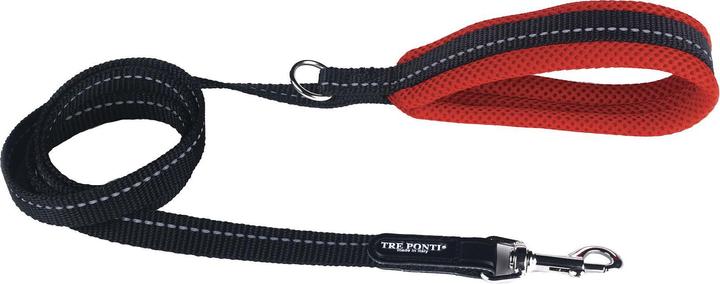 Immagine prodotto Tre Ponti Guinzaglio Nero&Rosso 130cm (Cane, Sport cane)