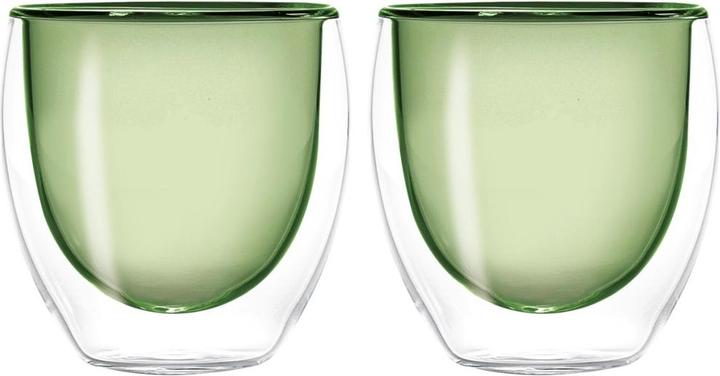 Easy Life Lot de 2 verres à espresso double paroi vert, 80ml (0.08 l, 2x)
