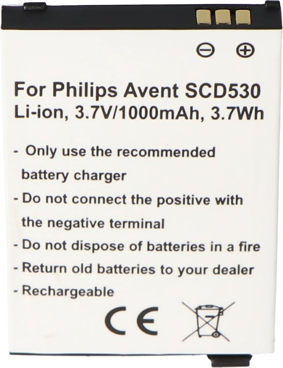 Actual product image Philips Avent Battery Avent SCD530 Li-Ion battery BYD006649, BYD001743