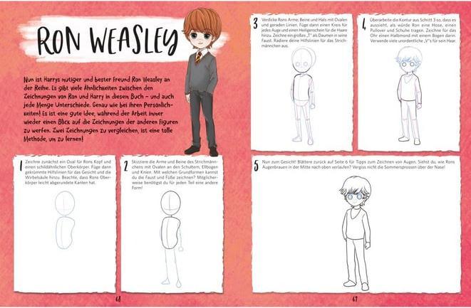 Actual product image Panini Harry Potter Draw your favourite characters step by step