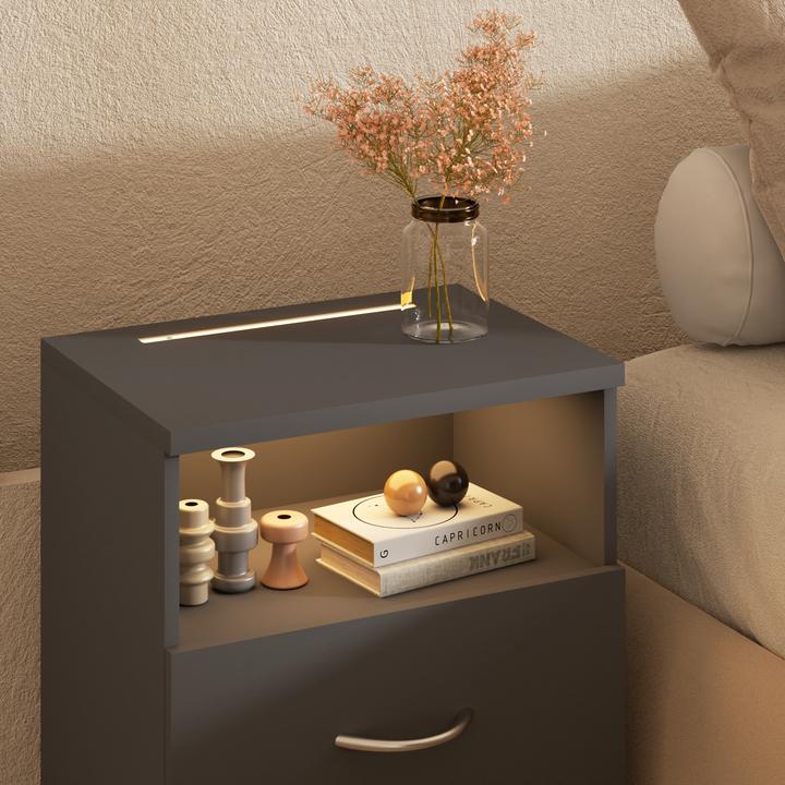 Image du produit Casaria Table de chevet (39 x 28 x 54 cm)