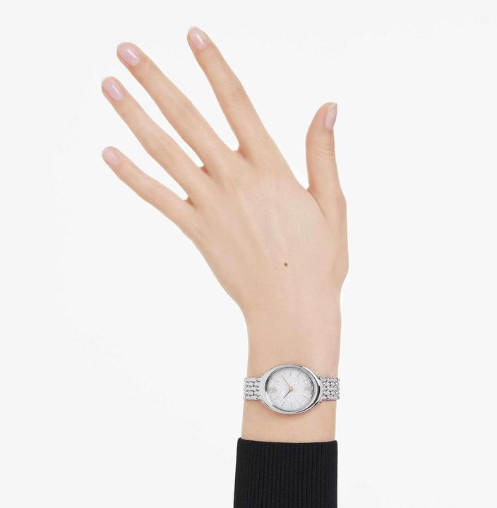 Actual product image Swarovski Imber Oval Watch with Crystalline Dial and Timeless Elliptical Shape (Watch with gemstone)