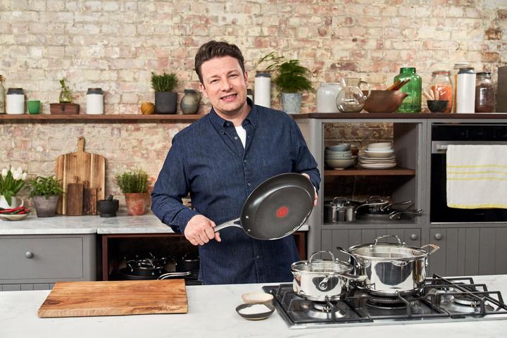 Image du produit Tefal Jamie Oliver Cook's Direct on Set (28 cm, Ensemble de casseroles et de poêles de cuisson, Acier inoxydable)