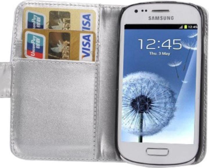 Produktbild König Design Handytasche Flip Strass für Handy Samsung Galaxy S3 mini (Samsung Galaxy S3 Mini)