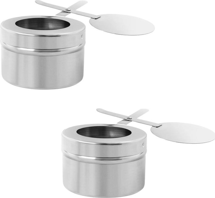 Immagine prodotto Royal Catering Chafing Dish Warmhaltebehälter Rechaud GN 1/1 Goldakzente 9 L 2 Brennstoffzellen